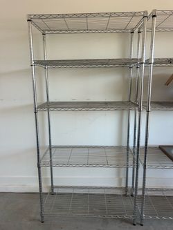 4 Shelf, Steel Racks (2)