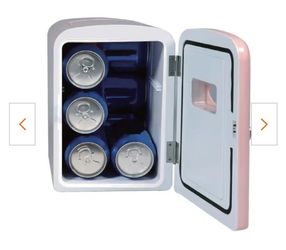 Retro Pink Mini Fridge NEW