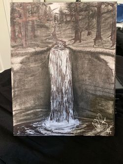 Waterfall painting