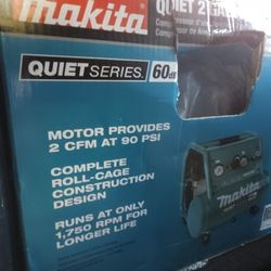 Makita Quiet Series Compressor And Air Tool Kit And Hose 