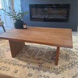 Boho Wood Coffee Table