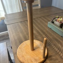 Wood Paper Towel Holder 
