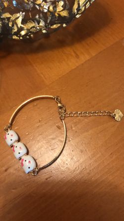 Gold 14k over silver 925 baby bracelet