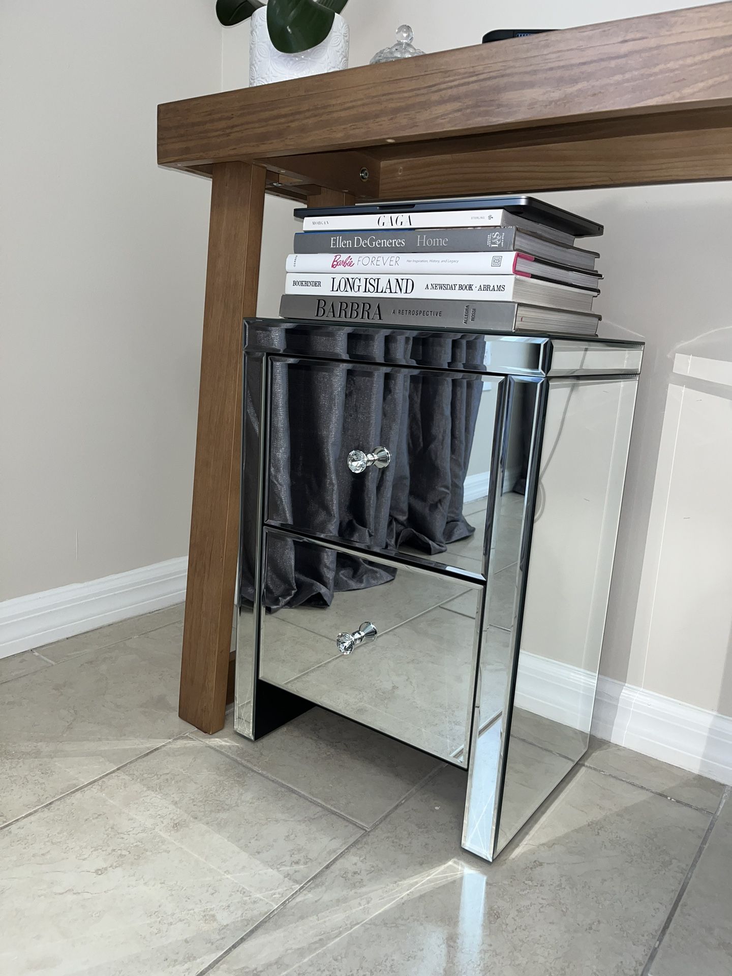 Mirrored Night Stand / End Table