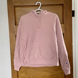 Champion Light Pink Hooded Sweater Small