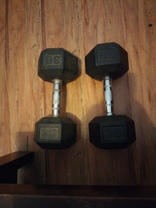 Dumbbells 30 Pounds Each 2 Piece