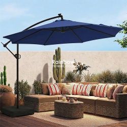 10ft Outdoor Umbrella Patio Cantilever with Base