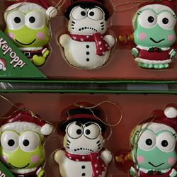 $120 Rare Vintage Russ Keroppi Christmas ornaments 