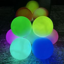 6 Led Orbs With Remote Control 