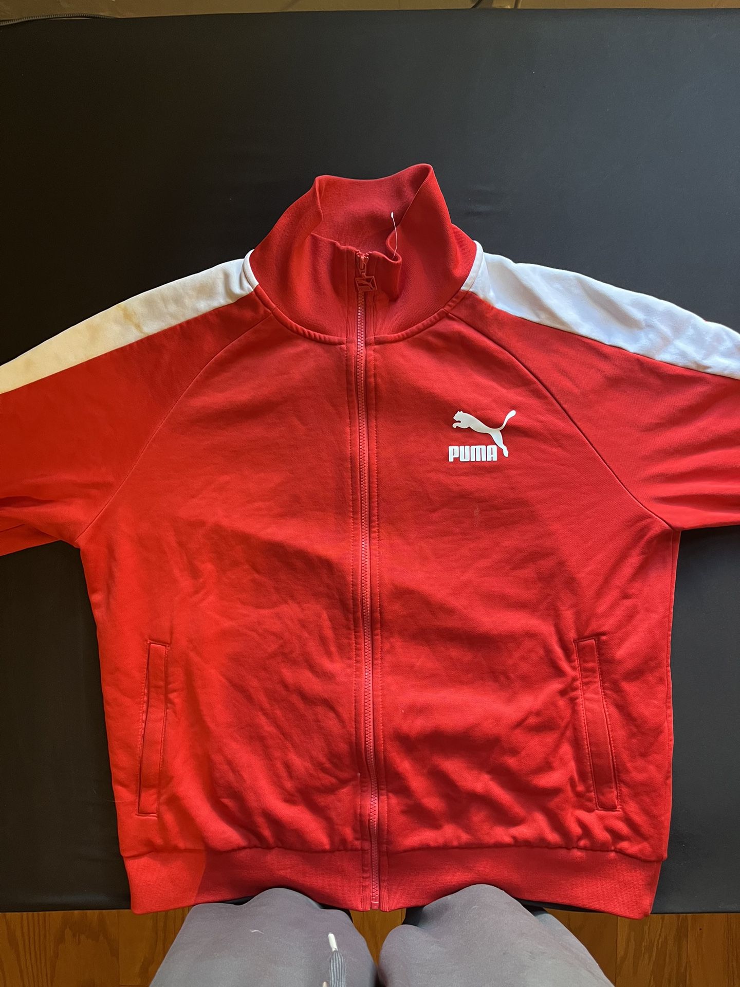 Used puma red jacket LARGE