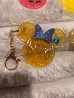 Handmade Resin Mickey Mouse Ears Keychain