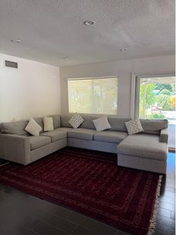 Gray sectional sofa