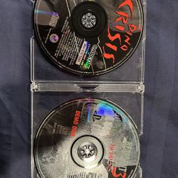PS1 Dino Crisis + Resident evil Set, Disc Only PlayStation 1