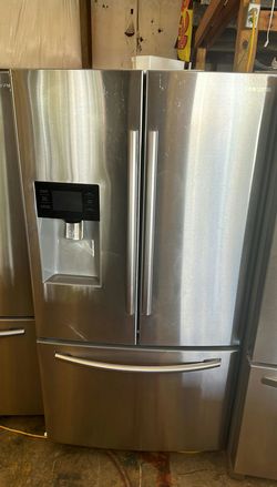 Modern Samsung French Door Refrigerator with Water Dispenser