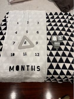 Milestone baby blanket