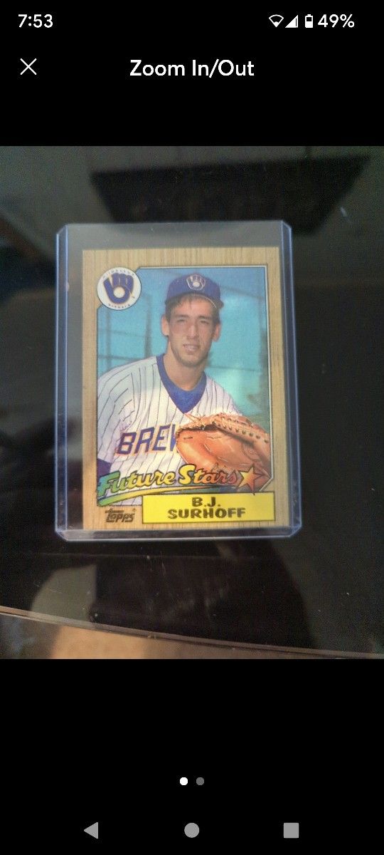 1987 Topps BJ Surhoff Rookie Card