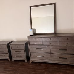 Dresser - Mirror- Side Tables
