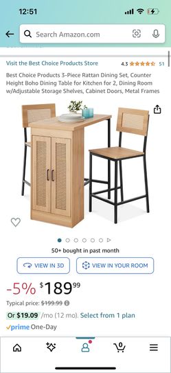 Boho Wood And Black Cafe Dining Bar Stool Set