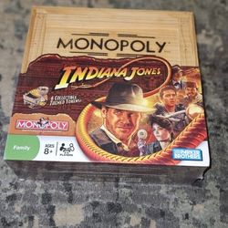 Indiana Jones Monopoly (2008) Brand New Factory Sealed. Wooden Crate Box!!