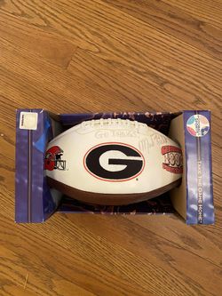 Rare Georgia Bulldogs Football Signed Mark Richt