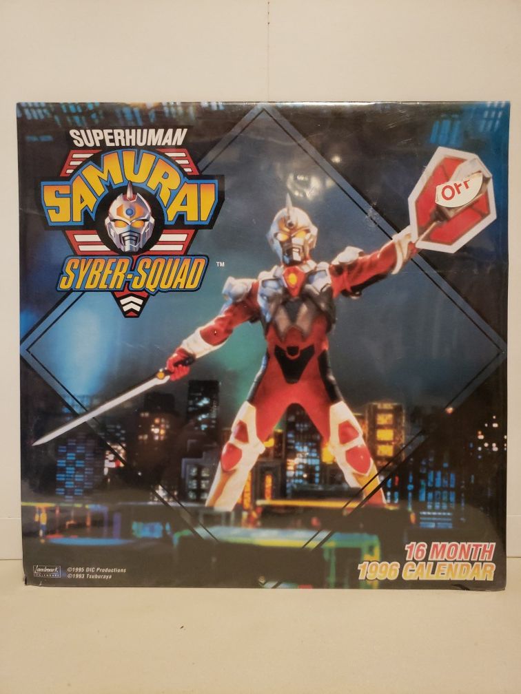 Superhuman Samurai Syber-Squad 1996 Calendar Sealed NIP