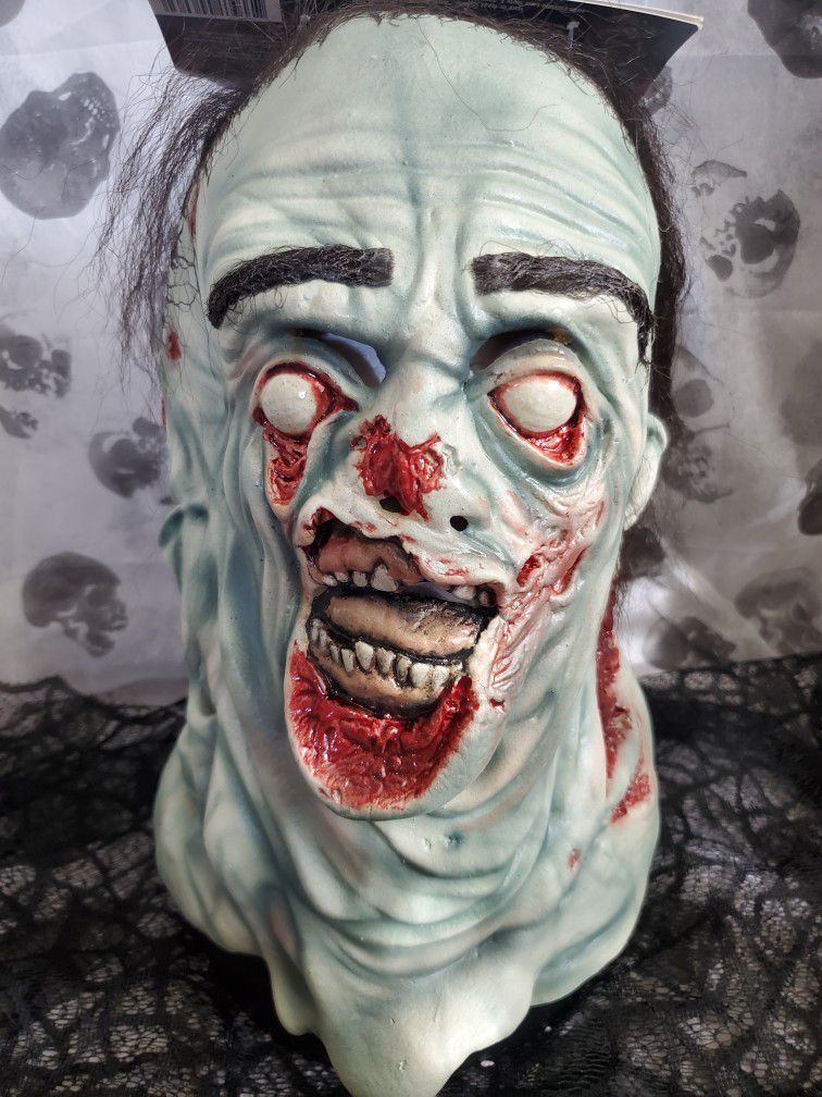 Licensed AMC Thw Walking Dead Mush Walker Zombie Mask New Adult Halloween Mask


