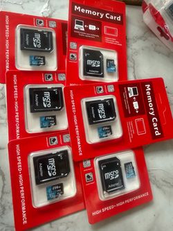 256GB Micro SD Memory Card with Adapter – Lot of 5
