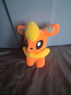 Pokemon Center Flareon Stuffed 3” Plush Collectible Clean