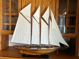 Sailboat Model, Large, 3 Mast