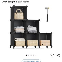Pink 6 Cube Organizer