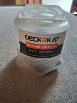 Deckrkat diamond drill bit! 2 1/2"