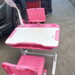 Pink Mini Desk 