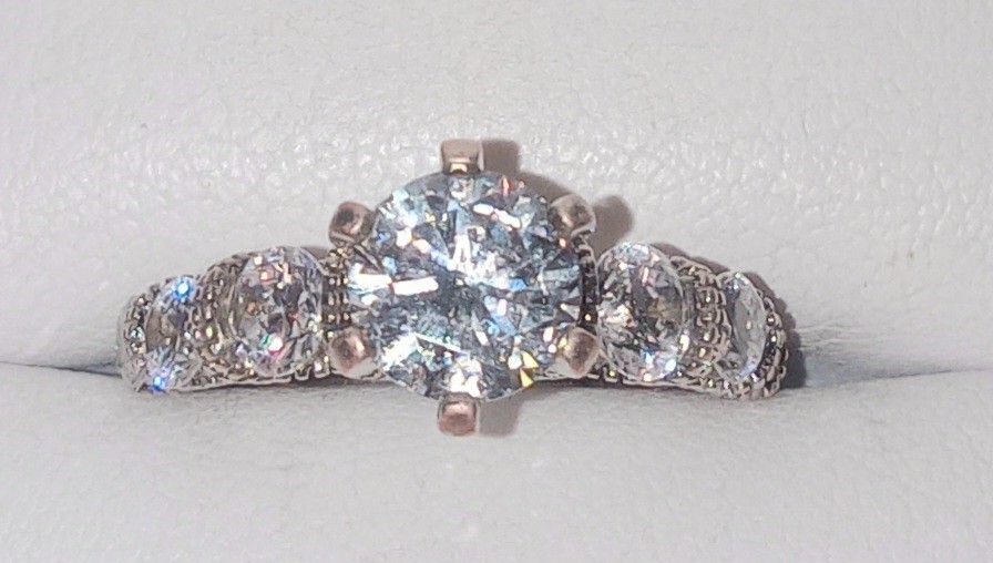 Sterling Silver Cz Ring