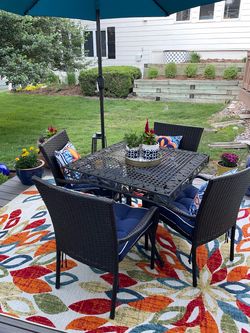 Goodbye Summer! Hello Winter! Patio furniture for year round use.