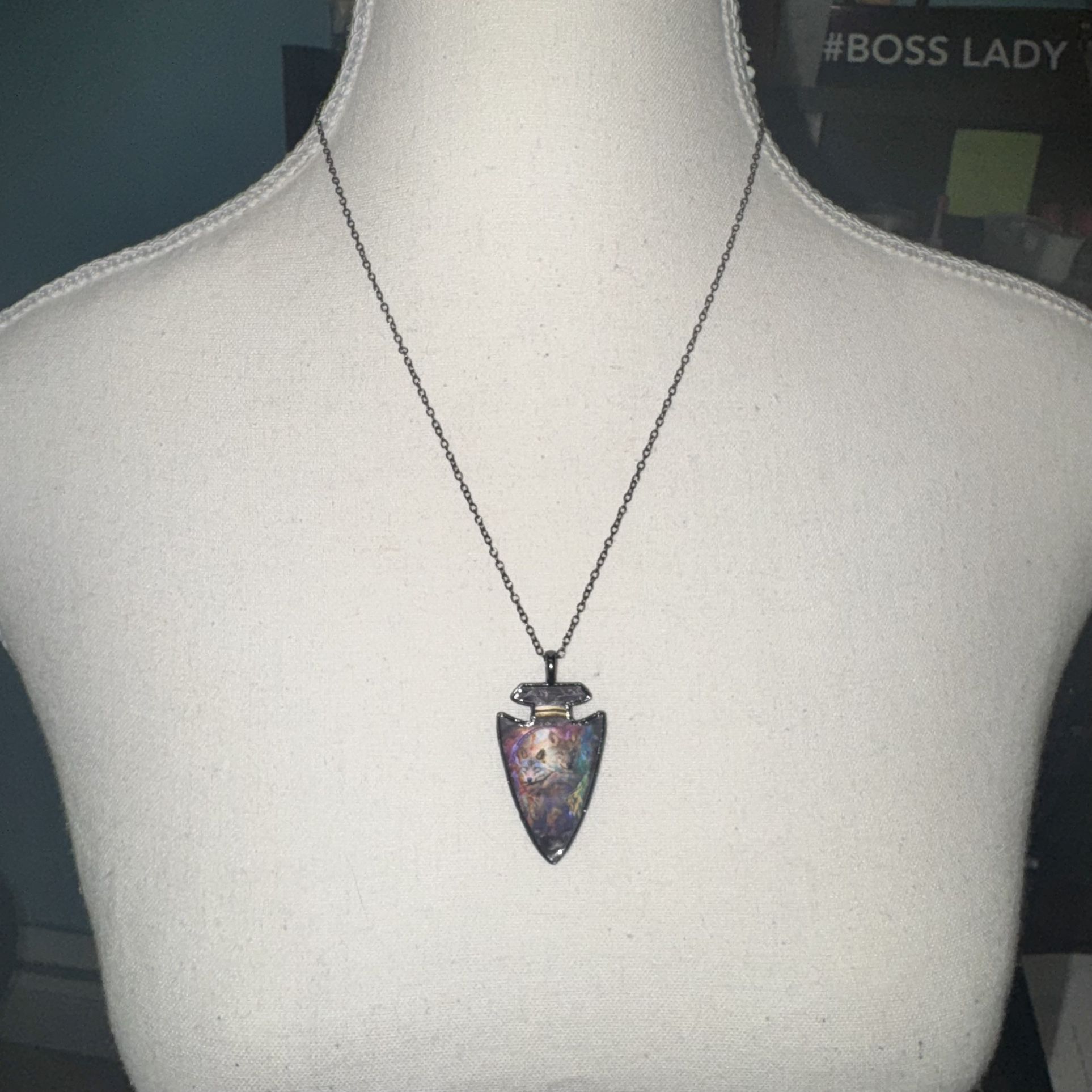 Arrowhead Wolf Necklace
