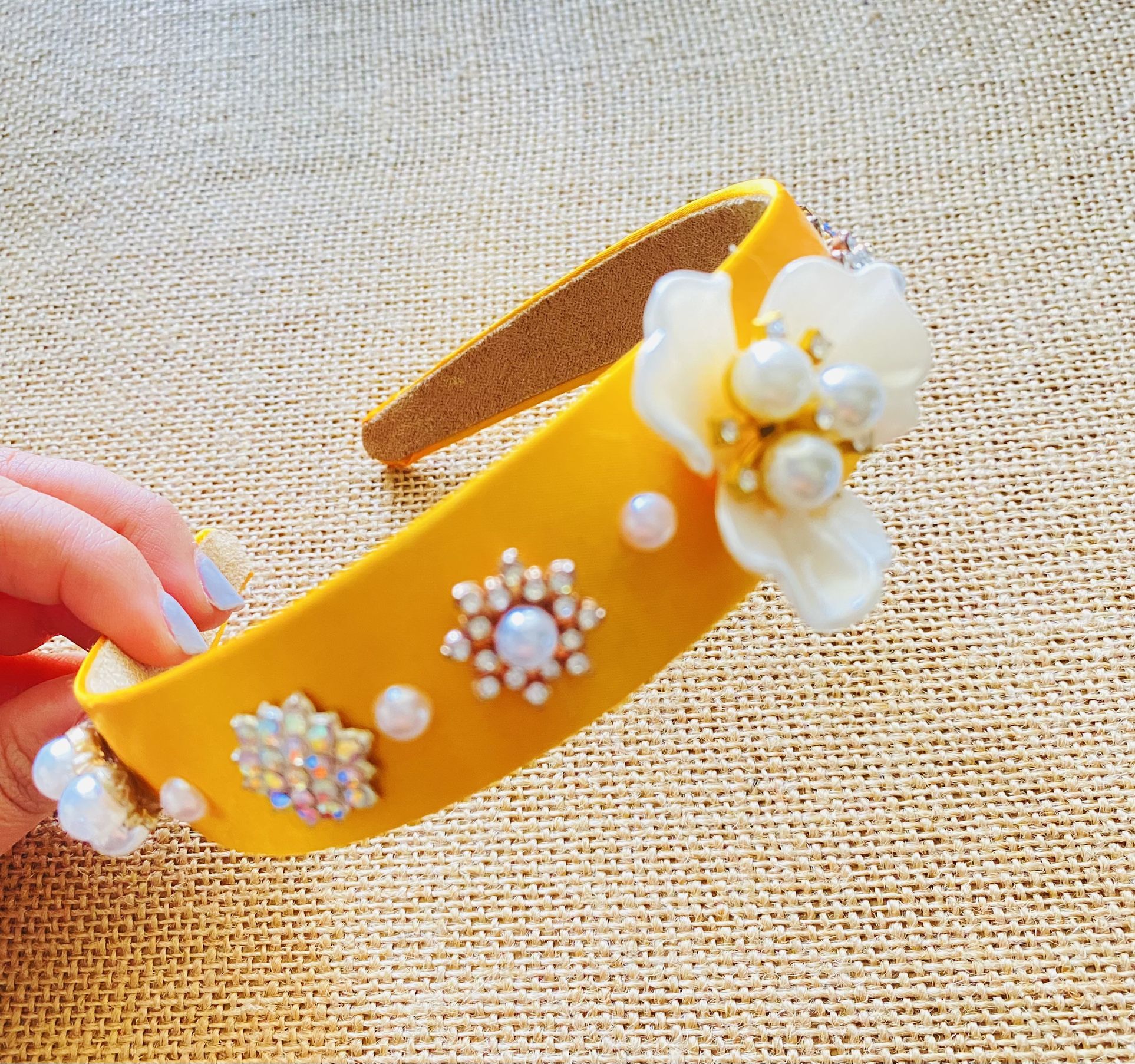 Yellow Gemstone Headband 