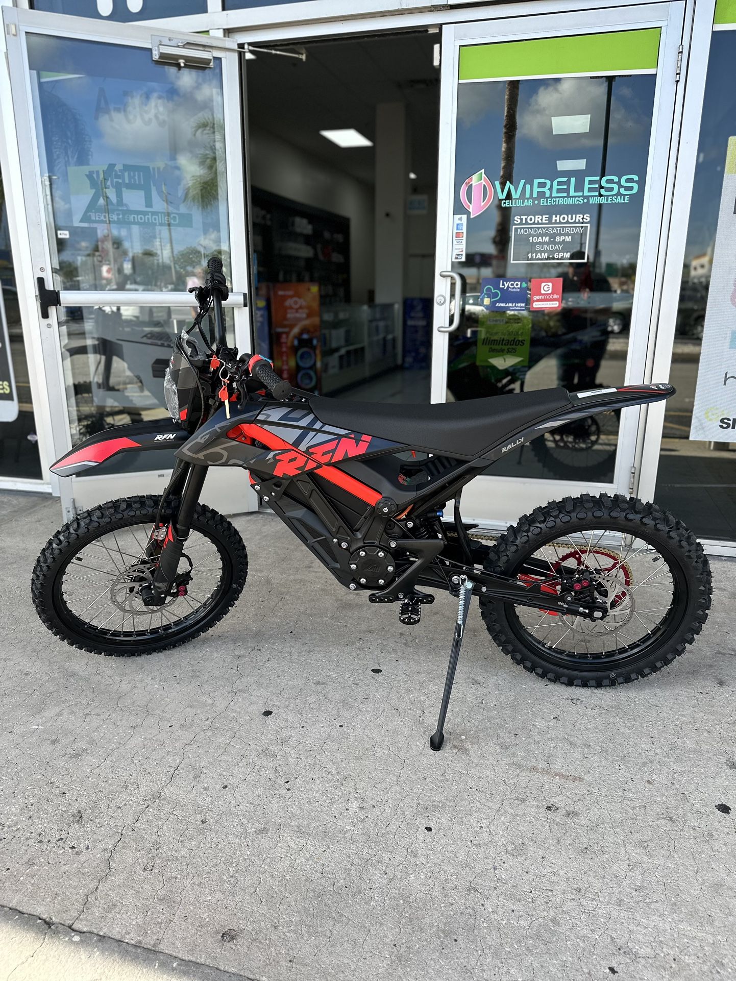 RFN Ares Rally Pro 74Volt 12500watts Electric Dirt Bike! Finance For $50 Down Payment!!