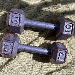 10 LB Dumbbells 