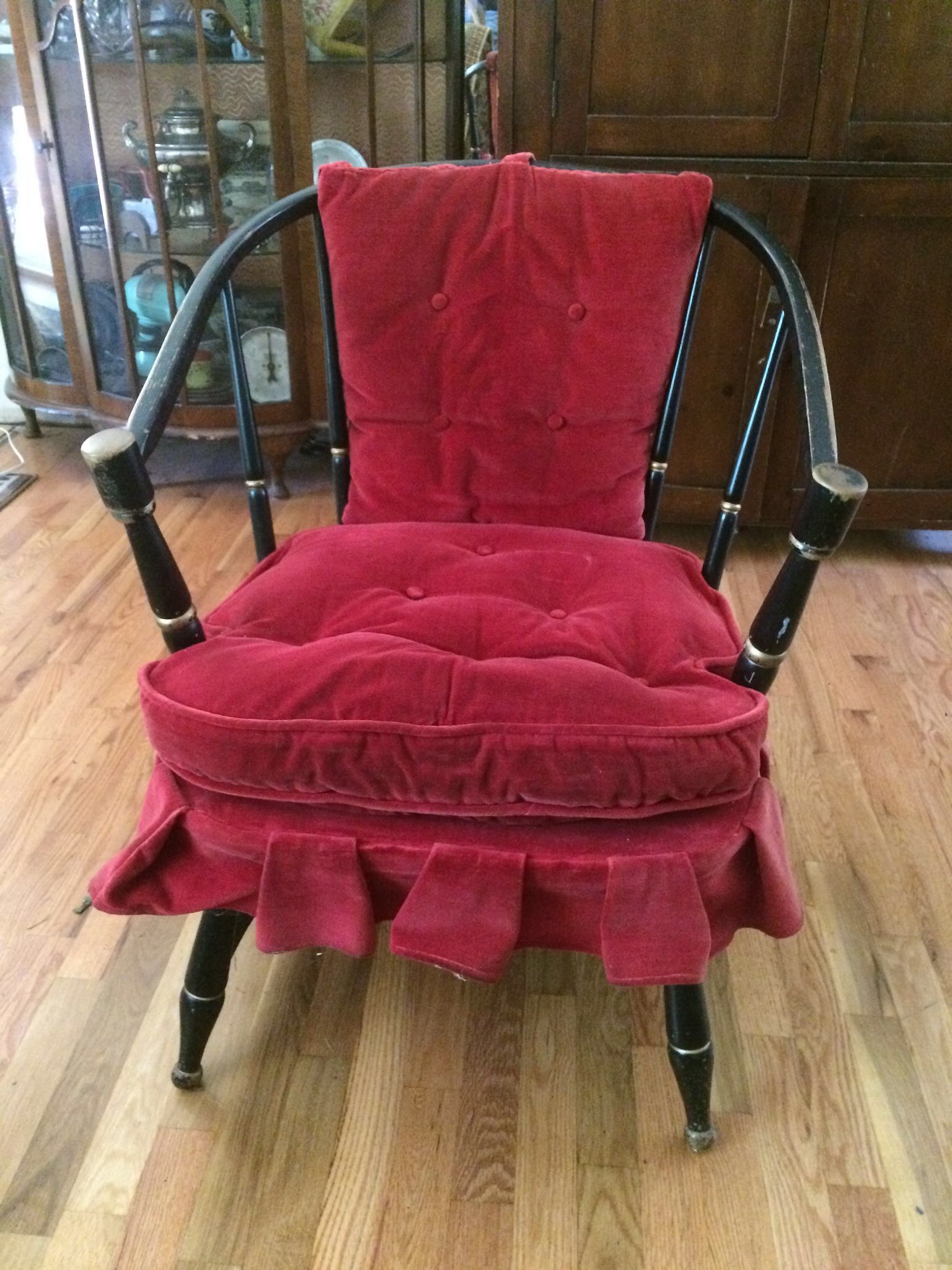 Rousseau Bros. Antique Platform Spring Rocker / Club Chair