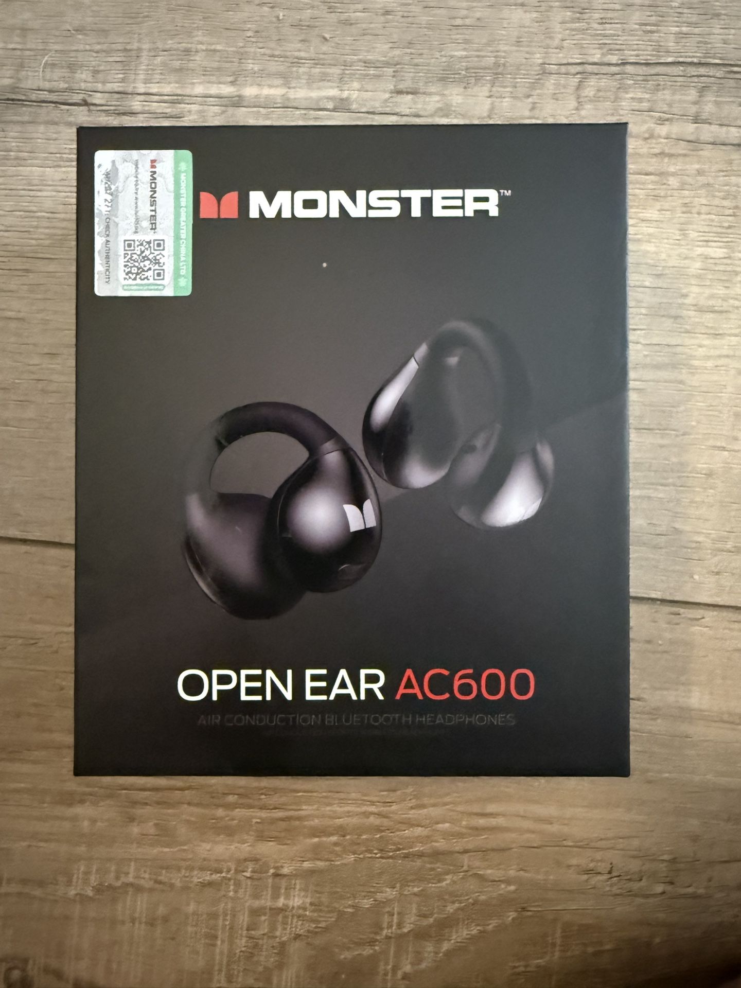 Monster Open Ear AC600 Headphones, Bluetooth 5.4 Wireless Earbuds with HiFi Stereo