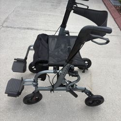 Wheel Chair And Walker In One