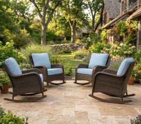 Patio walking chairs patio rockers outdoor patio rocking chair set 🆕🛺☑️🚚