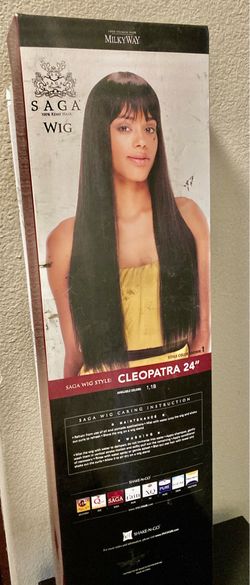 IF AD IS UP ITEM IS AVAILABLE -MILKY WAY SAGA 100% REMY CLEOPATRA 24” COLOR 1B WIG $75
