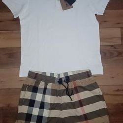 Burberry Polo Shirt And Shorts