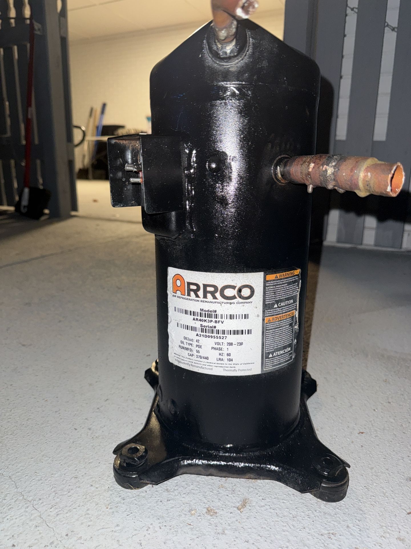 Arrco Air Compressor 4 TONS