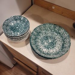 Vintage Hand Painted Serving Bowls 