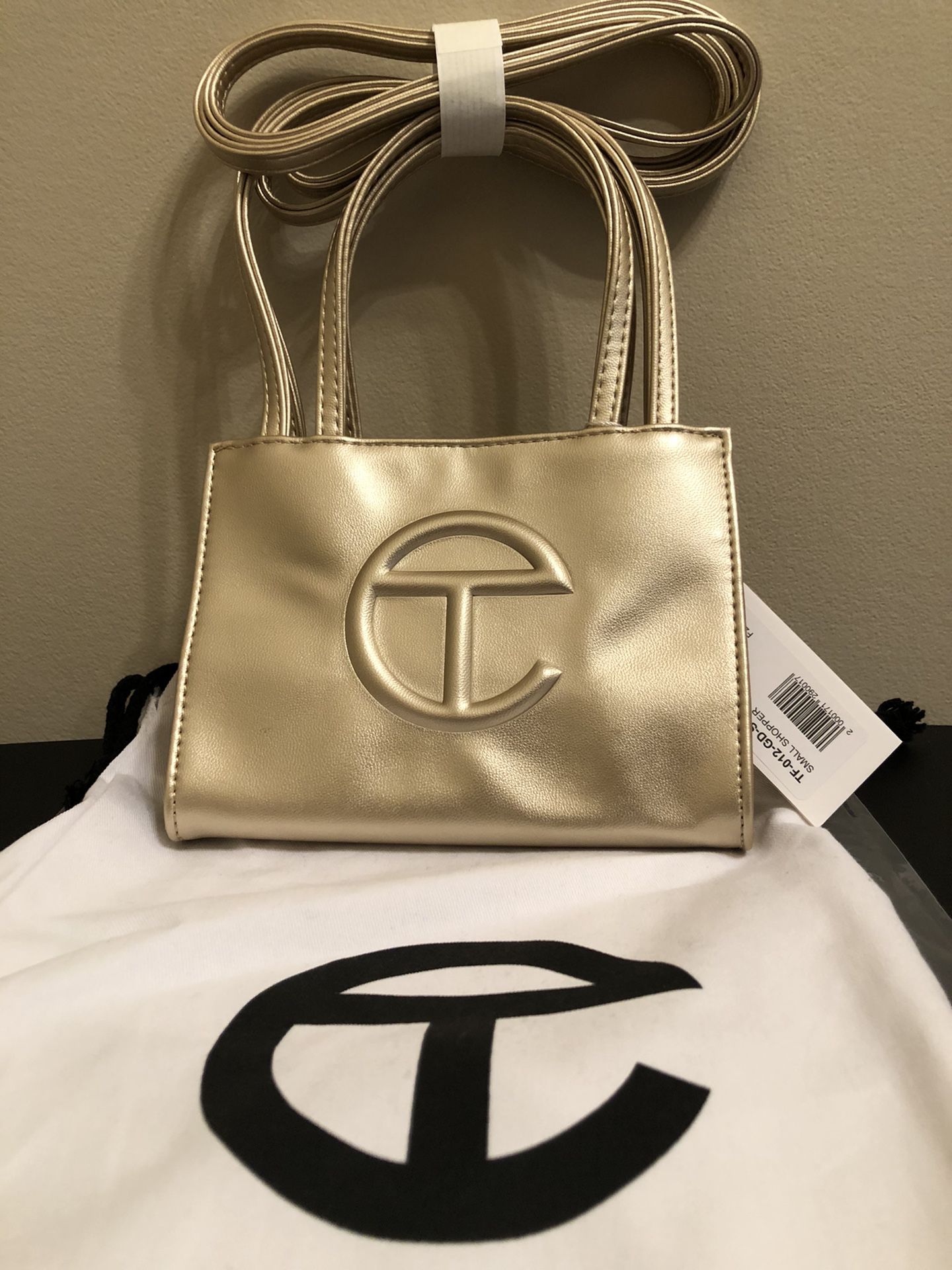 Telfar Small Gold Bag