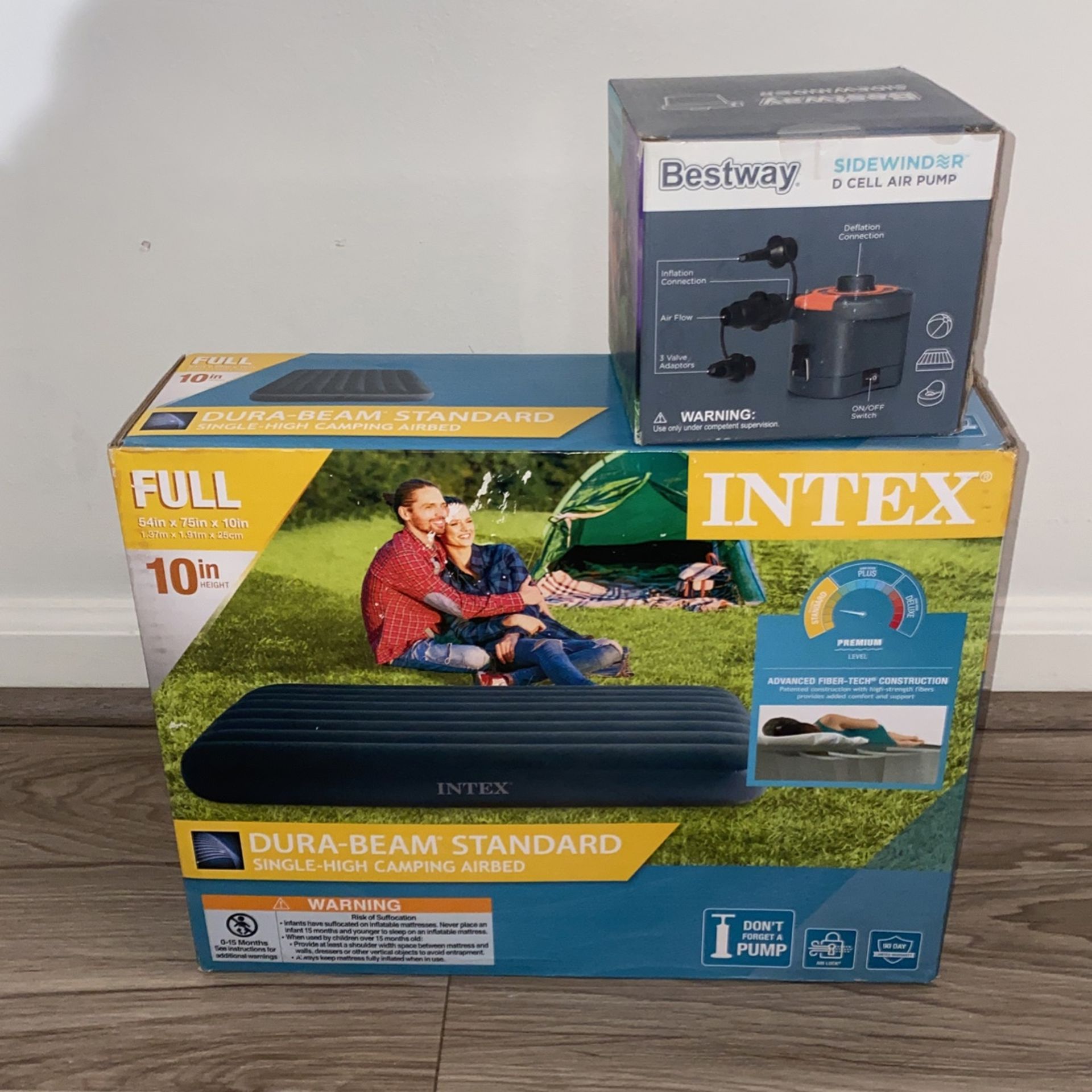 Inflatable Bed Size Full, With Pump, Brand New Sealed