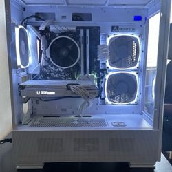 Custom White Gaming PC — RTX 3060 Ryzen 5 16GB RAM 1TB SSD RGB