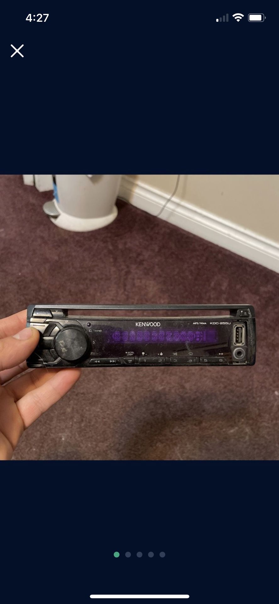 Car Audio Subwoofer, Amp, And Cd Player- MP3 Player Redicolous Good Deal